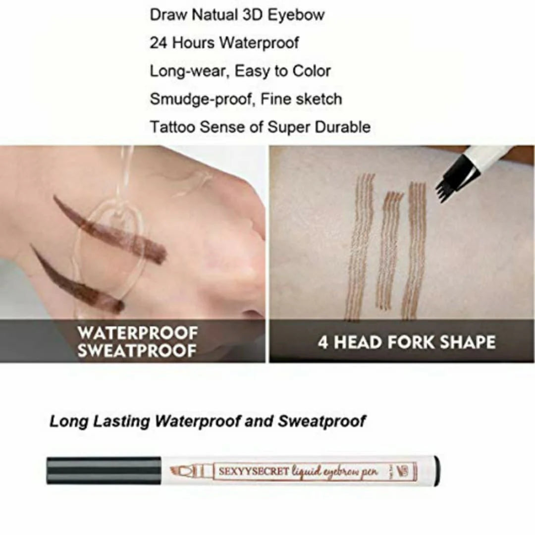 Buy 1 Get 1 Free 4 Tip Waterproof Eyebrow Pen